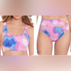 2 for $25! Macy’s Salt + Cove Vibrant Tie-Dye Bikini Set for Macy's